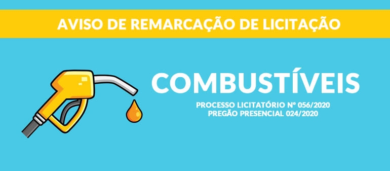 Aviso de remarcação de Edital