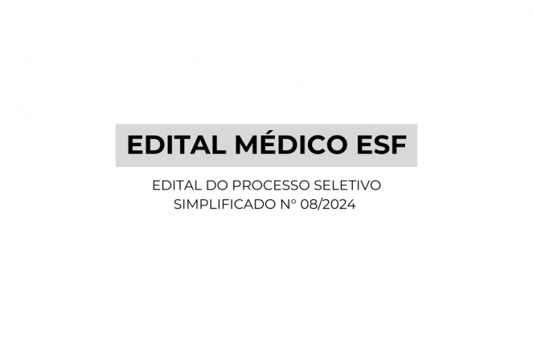 Edital Médico ESF