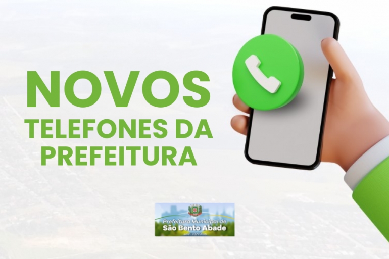 Novos Telefones da Prefeitura